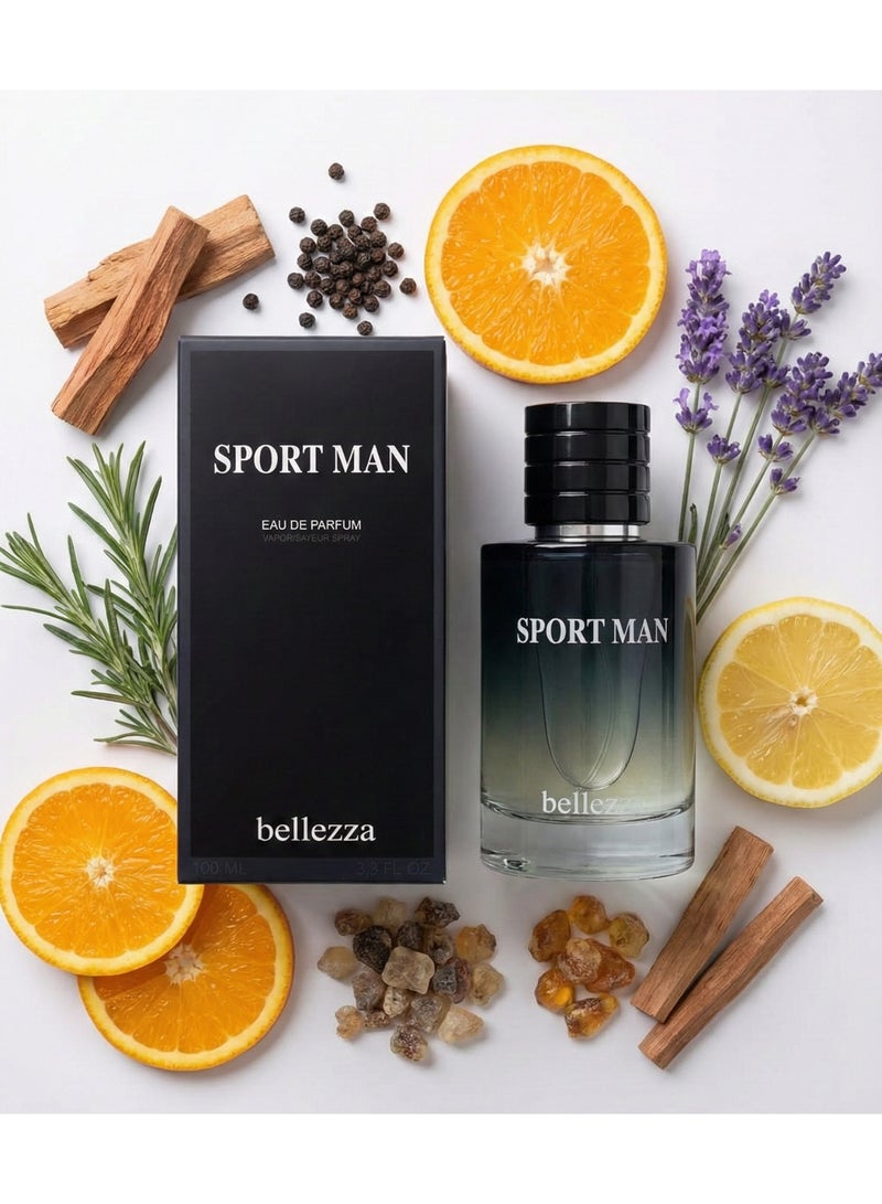 BELLEZA Sportman by Bellezza Eau de Parfum 100ml - Image 2